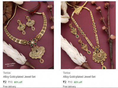 Artificial Jewellery Starting From Rs 2