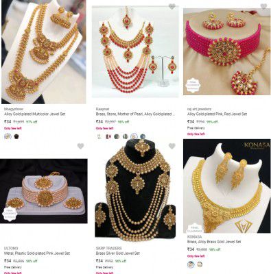 Artificial jewellery Starts ₹34 | Upto 98% Off