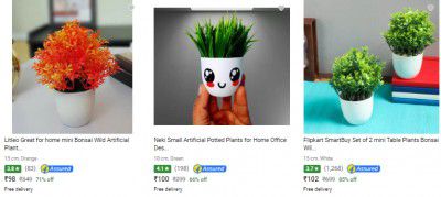 Artificial Plants Starts ₹98