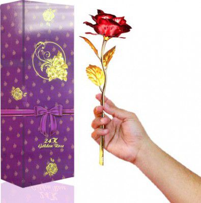 Artificial Red Flower Gift Set for Valentine's day
