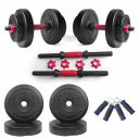ARTINO Dumbbell, Adjustable Dumbbell (8 kg - 2kg x 4), of Adjustable Dumbbell Rods PVC Dumbbell Plates and Hand Grips Home Gym Combo...