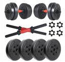 Artino Sports Invader Dumbbells 8 kg (2kg x 4) Button Shaped Weight Plates & Dumbbell Rods for Home Gym Set...