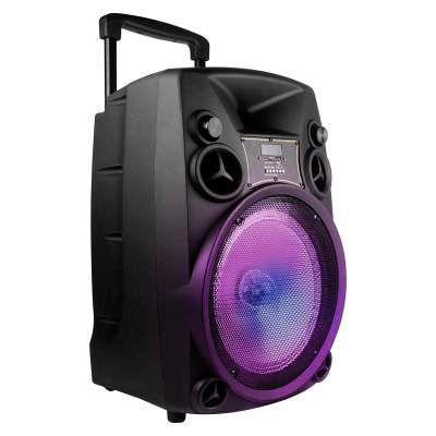 Artis BT918 12 Inch Karaoke Bluetooth PA System Portable Trolley Speaker
