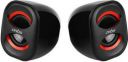 artis Mini 2.0 USB Multimedia Speakers Portable Laptop/Desktop Speaker  (Black Red, 2.0 Channel)...