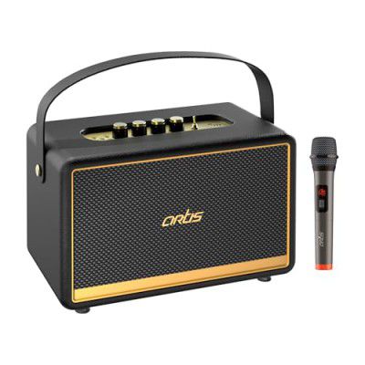 {Extra ₹850 OFF} Artis SoundHub 200 Retro Portable Bluetooth Party Speaker (100W RMS Output)