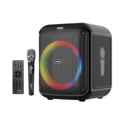 {Extra ₹600 OFF} Artis SoundPro 110 Bluetooth Party Speaker with USB/TF Card/AUX Input/FM Radio/Wireless Mic & Wireless Remote (Black) (80W RMS Output)