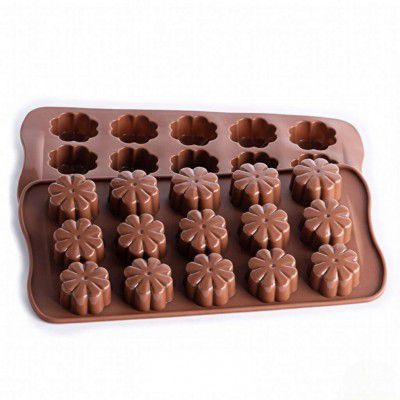 ARTO 15-Cavity Flower Silicone Chocolate Mould – Intricate Floral Design