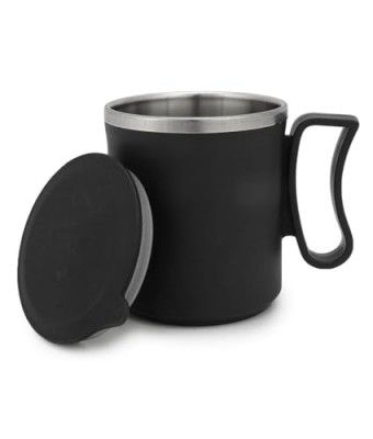 Arto Coffee Tea Milk Mug with Lid Insulated Stainless Steel & Inner (Multi-Colour) - 200 Ml
