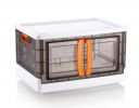 Arto Kitchen Storage Bins with Lids, Collapsible and Stackable Storage Bins, Plastic Closet Organizer, 70 LTR Folding Storage Box (Pack of 1)...