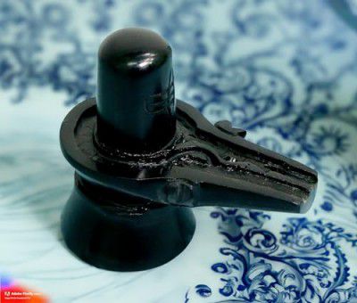 ArtSculpt Marble shivling Home puja narmada shivalingam Siva Linga jaldhari Mahadev Idol Big Size Home and Car Dashboard