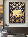 Artsense Cotton Painting For Wall Decoration Cow Mother Love Abstract Wall Painting...