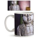 ArtzFolio Buddha with Candle Ceramic Coffee Tea Mug Inside White 325ml  ...