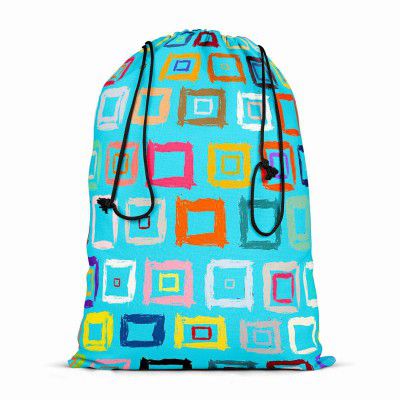 ArtzFolio Geometric Pattern D1 | Reusable Sack Bag | Bag for Gym, Storage, Vegetable & Travel
