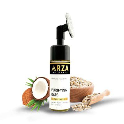 Arza Naturals Purifying Oats Face Wash with Oatmeal Extract and Coconut Oil for Lightens Spots 100 ml