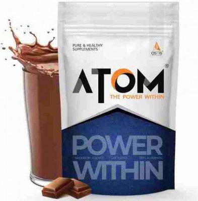 AS-IT-IS Nutrition ATOM PWR Weight Gainers/Mass Gainers (1 kg, Double Rich Chocolate)