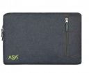 ASA Global Solution Fabric Inner Protection and Water Resistance 15.6 inches Grey Laptop Sleeve with Main Utility Pocket...