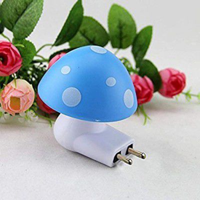 ascension 1pcs Mushroom Shaped Energy Saving Sensor LED Romantic Night Light with Plug for Childrens Kids Room Night Light Lamp (Assorted Color)
