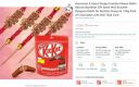 Ascension 4 Veera Design Kundan Meena Rakhi Raksha Bandhan Gift Band Moli Bracelet Designer Rakhi for Brother bhaiya & 126g Pack of Chocolates with Roli Tilak Card...