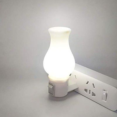Ascension Plastic Lamp Shape Night Light for Baby Nursing Kids Favourite Birthday Party Return Gifts, Multicolour (Pack of 1)
