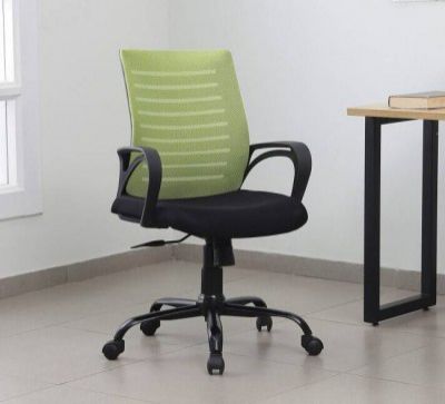ASE Gaming Enigma Mid-Back Ergonomic Comfortable and Stylish for Work and Study Mesh Office Arm Chair  (Green, Optional Installation Available)