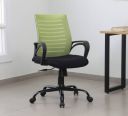 ASE Gaming Enigma Mid-Back Ergonomic Comfortable and Stylish for Work and Study Mesh Office Arm Chair  (Green, Optional Installation Available)...