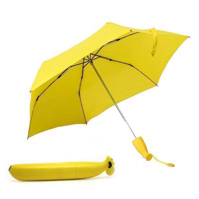 Ashtron 1639 Stylish Banana Shaped Mini Foldable Umbrella