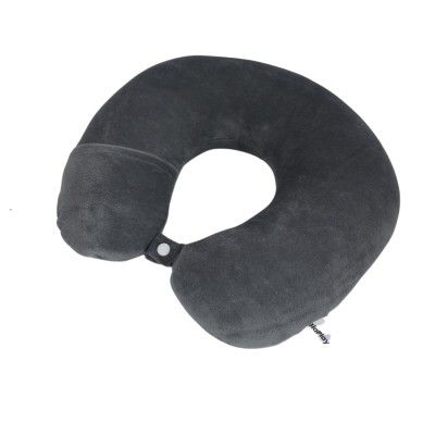 Ashtron Silk Grey Neck Pillow Adjustable 360 Degree Support 