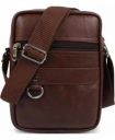 Ashtron Unisex Cross Body Messenger Sling Bag for Travel, Office, Business, Brown...