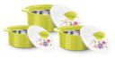 Asian FALCON CASSEROLE N DLX SET - 3 (1000+1500+2500 ML) Green...