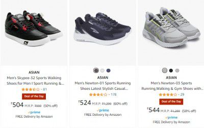 ASIAN Men's Footwear Minimum 50% Off