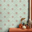 Asian Paints ezyCR8 Alluring Vines Minty Self-Adhesive Peel & Stick Wallpaper, DIY Wall Sticker for Home & Office, Easy Application & Removal, PVC Coated & Water Resistant Surface (45 x 500 cm)...
