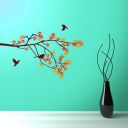 Asian Paints Living Room Branch Wall Sticker (PVC Vinyl, 30.48Cm X 76.20 Cm, Multicolour), Self-Adhesive...