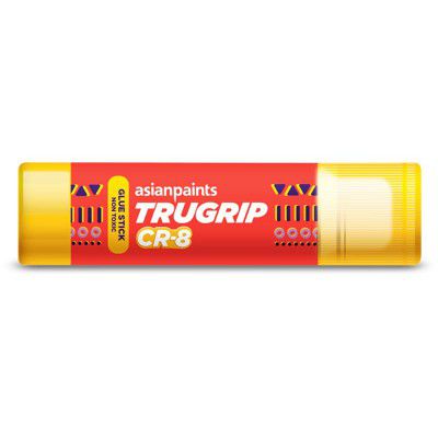 Asian Paints Trugrip CR-8 Glue Stick Adhesive - 8g | Art And Craft Glue I Crafting Glue I Office Supplies, School Supplies And DIY Art Supplies