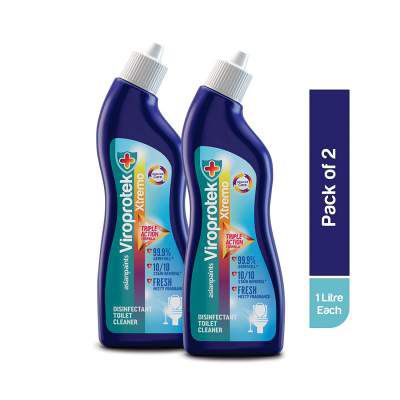 Asian Paints Viroprotek Xtremo Disinfectant Toilet Cleaner - 1 L each (Pack of 2)
