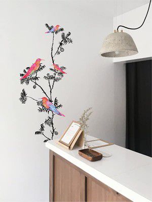 Asian Paints Wall Ons Nature XL Wall Decal - Fly Away DIY Removable Peel and Stick Covers H 3 x W 1.67 ft. on The Wall Living Room Decor