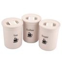 Asian Plastowares 10000411 Plastic Container (Beige, 850ml) 3 Pieces...