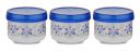 ASIAN Plastowares Turn & Lock Storage Bowl Set of 3 With Spoon, Blue Color...