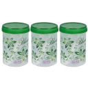 Asian Plastowares Turn & Lock Storage Containers with spoons- Ideal for Dry Storage, Fridge Boxes, Kitchen Accessories, Sprouts Maker Box, Durable Containers for Indian Kitchen, BPA-Free, Airtight....