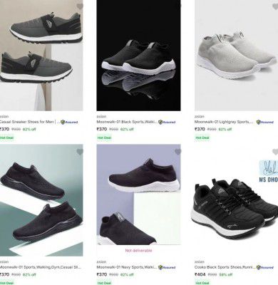 Upto 58% Off - Asian Mens Sports Shoes | Starts At Rs.419