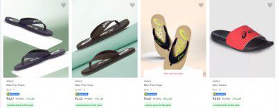 Asics Men’s Slippers & Flip Flops Upto 79% Off