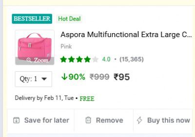 Aspora Multifunctional Extra Large Cosmetic Bag with Hook for Travel, Makeup Organiser, Cosmetic Pouch, Household Grooming Kit