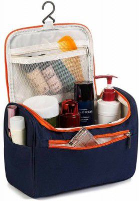 Aspora Multifunctional Extra Large Cosmetic Bag with Hook for Travel, Makeup Organiser, Cosmetic Pouch, Household Grooming Kit, Makeup Bag