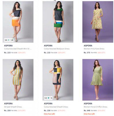 ASPORA Womens Western Wear Upto 90% Off