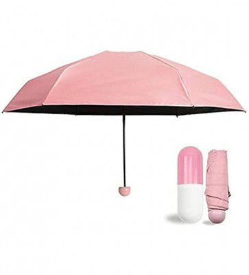 Assorted Nylon Mini Capsule 4 Fold Umbrella