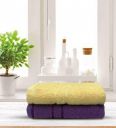 Assorted Solid Cotton 380 GSM Hand Towels- Set of 2 (Any 2 Random Colors)...