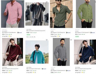 Flipkart : Upto 85% OFF - Asta Moda Casual Shirts | For Mens