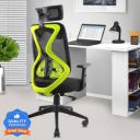 ASTRIDE Ergofit Ergonomic Chair 2D Headrest,Tilt Lock Mechanism Nylon Base,Neon color, Mesh Office Adjustable Arm Chair  (Green, DIY(Do-It-Yourself))...