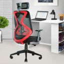 ASTRIDE Ergofit Ergonomic Office Chair | 2D Headrest, Adjustable Arms & Lumbar Support | Tilt Lock Mechanism, Red-Black...