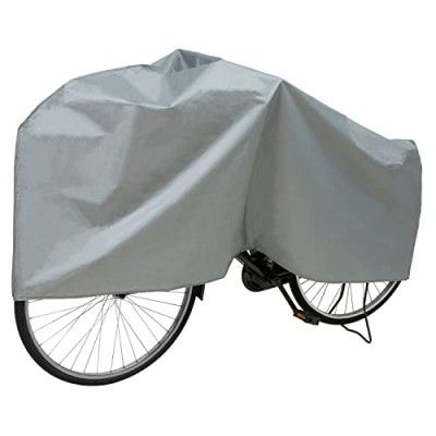 Astro 530-27 Bicycle Cover, Silver, For Motorcycles Up to 27 Inches, Water Repellent, Rain Protection, Velcro Included