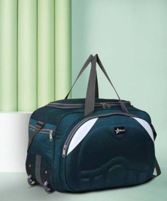 Astro 80 L Strolley Duffel Bag - Luggage Travel with 2 wheels combo pack color Red and Green Travel - Red, Green - Large Capacity